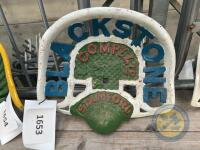 Blackstone & Co Stamford cast iron tractor seat