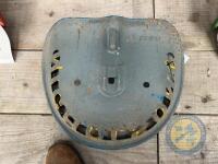 Nicholsons England cast iron tractor seat - 3