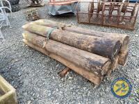 10x approx 8ft telegraph poles or strainers