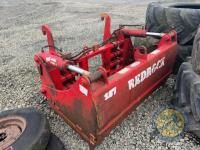 Redrock 1.6m sheargrab with JCB Q fit brackets
