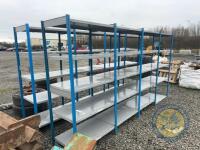 4 bays of Racking/Shelving - 4