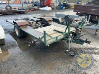 14ft 6 tractor / car tilt bed transporter