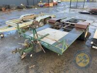 14ft 6 tractor / car tilt bed transporter - 3