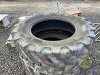 2x 650/65/R38 BKT tyres - 2