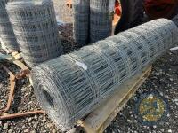 1 6ft high roll of sheep wire on pallet - 2