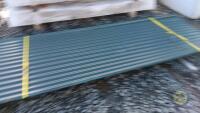 5 18-20ft Green corrugated tin