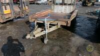 10x6 Ifor Williams plant trailer