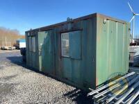 Green 20ft office container - 10