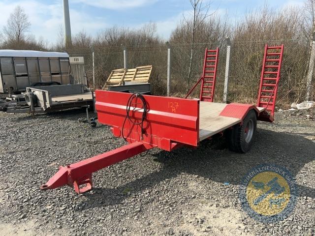 4tn low loader (Red) wooden floor single axle