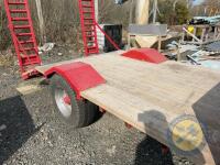 4tn low loader (Red) wooden floor single axle - 5