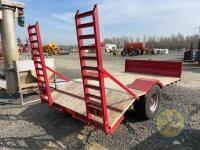 4tn low loader (Red) wooden floor single axle - 6