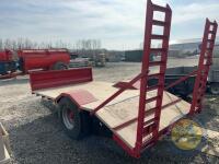 4tn low loader (Red) wooden floor single axle - 8