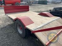 4tn low loader (Red) wooden floor single axle - 9