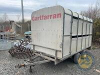 IFor Williams 12'6 x 6'6 dual purpose trailer - c/w decks, dividing gate, new brakes lees than 500 miles ago