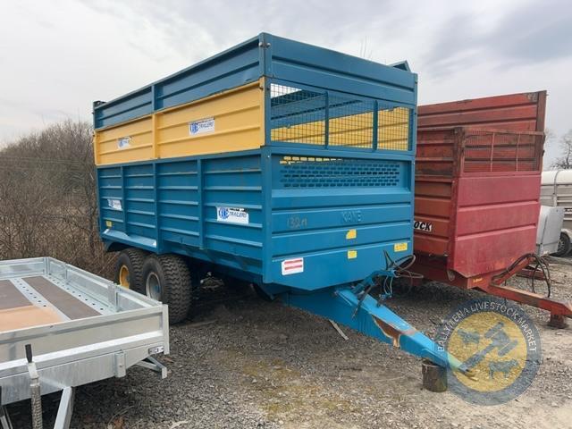 Kane 12 tonne silage trailer & grain door - lights and brakes working
