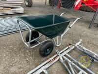 160L twin wheelbarrow
