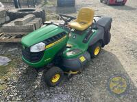 John Deere X155R ride on lawnmower
