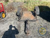 Forklift trailer carries 5 ton hyster forklift - 2