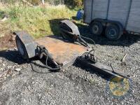 Forklift trailer carries 5 ton hyster forklift - 3