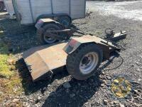 Forklift trailer carries 5 ton hyster forklift - 4