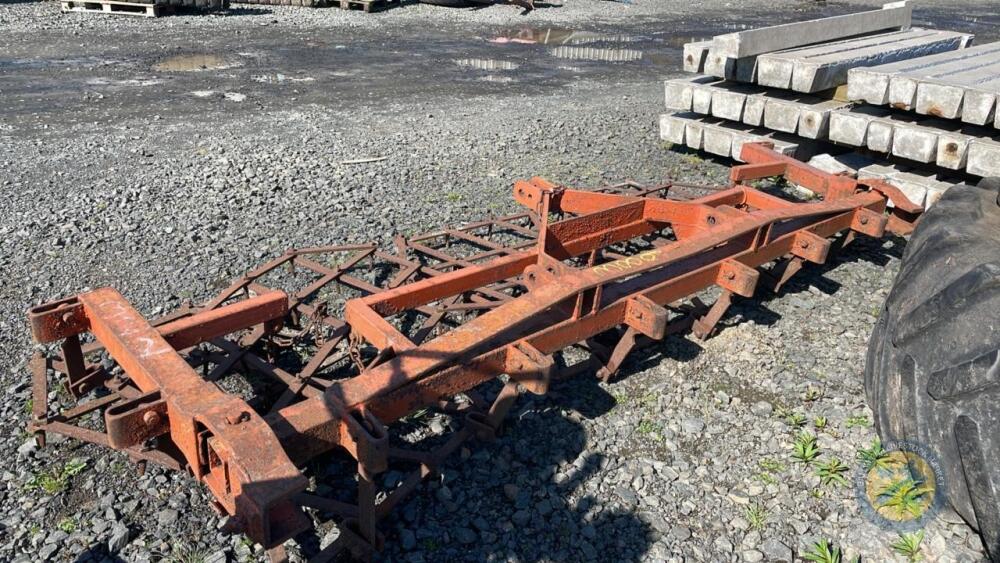 15ft folding chain harrow (orange)