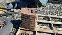 8 Fiat original tractor weights