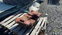 10 original stamped tractor weights