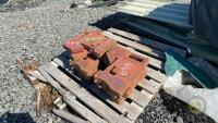 10 original stamped tractor weights - 2