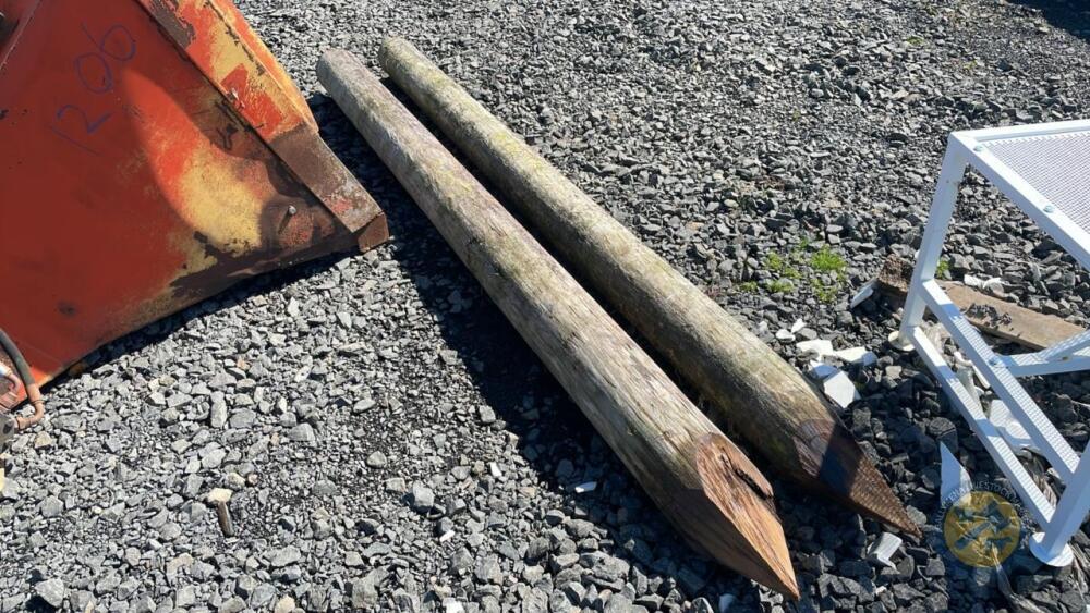 2 telegraph poles/ strainers 9ft