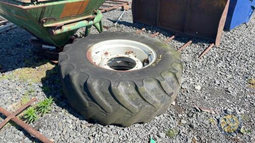 420/70R24 tyre & rim