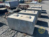 5x concrete lego blocks - 3