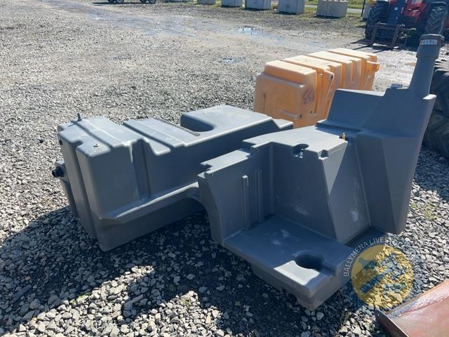 Grey plastic tank