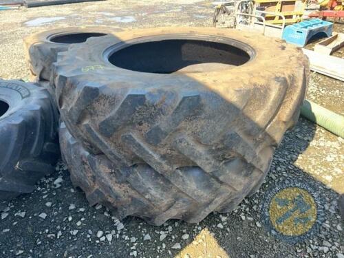2x 18.4R38 Goodyear 10%