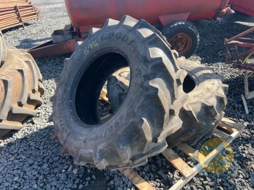 420/70R24 Goodyear tyres x2