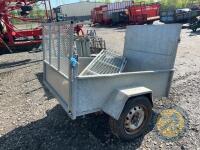 Richard Thompson, Aghadowey Farm Dispersal Sale - 5'5x4 sheep trailer with mesh sides - 7