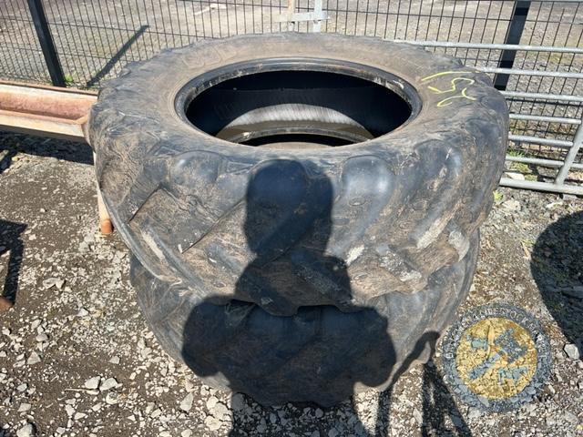 Richard Thompson, Aghadowey Farm Dispersal Sale - 2x BKT tyres 420/70/R28