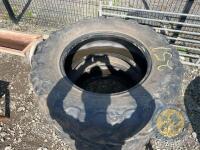 Richard Thompson, Aghadowey Farm Dispersal Sale - 2x BKT tyres 420/70/R28 - 2