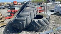 2x 650/65R38 BKT Tyres - 2
