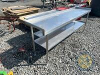 2 stainless steel benches - 3