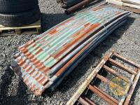 35 9ft sheets of curved tin - heavy guage - 2