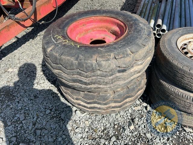 2x 11.5-15 5 stud rims and tyres