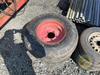 2x 11.5-15 5 stud rims and tyres - 2