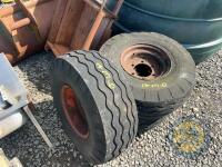 3x tanker tyres & rims - 2