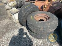 3x tanker tyres & rims - 3