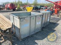 2x collapsable metal boxes - 5