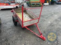 6x4 single axle trailer with lights working