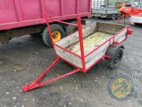 6x4 single axle trailer with lights working - 3
