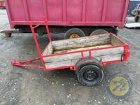 6x4 single axle trailer with lights working - 4