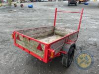 6x4 single axle trailer with lights working - 5