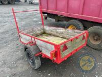 6x4 single axle trailer with lights working - 7